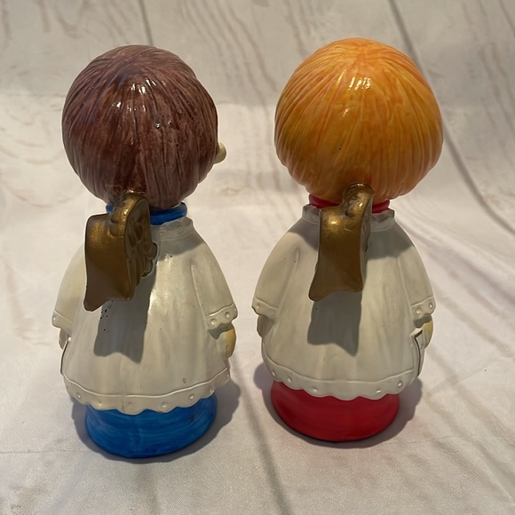 Vintage Star hand painted ceramic pair of kissing angels in Original Box. - Picture 4 of 14